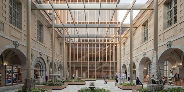 Futur jardin du cloitre du musée Beauvoisine